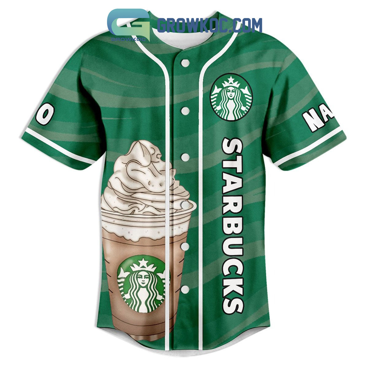 I Drank Starbucks And Survived Personalized Baseball Jersey baseball jersey product view 1