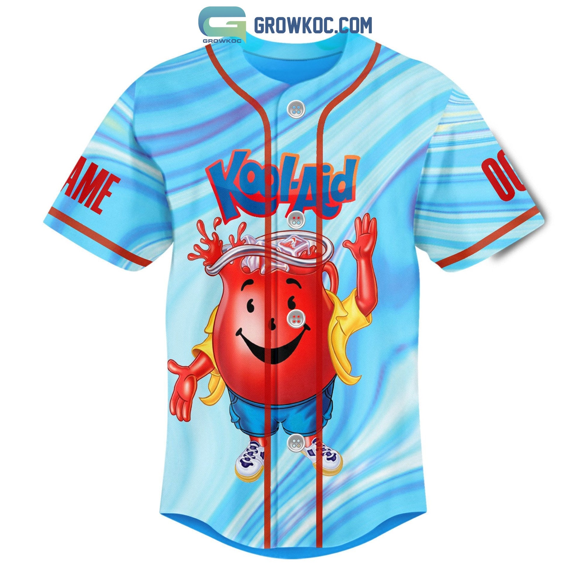 I Drank The Kool Aid Personalized Baseball Jersey baseball jersey product view 2