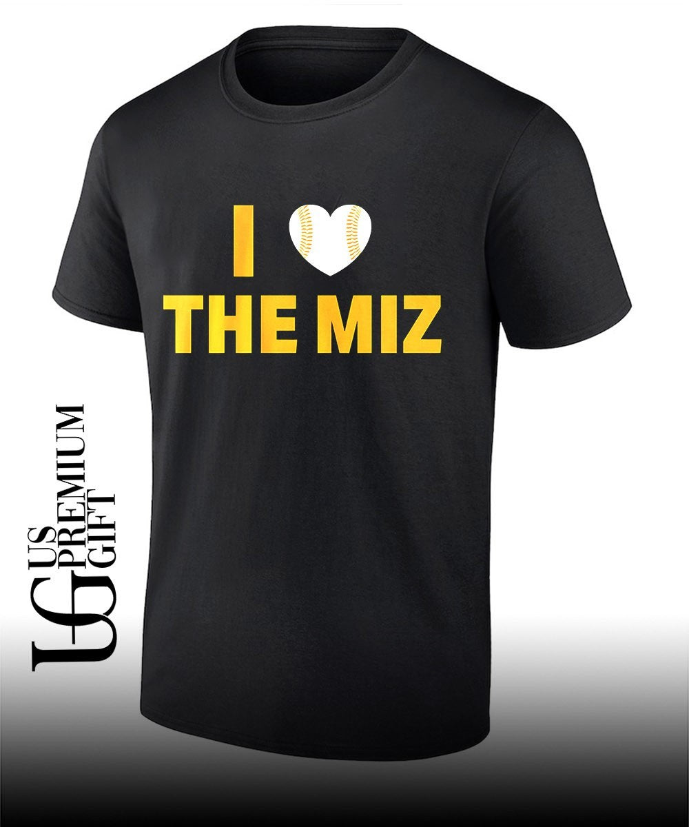 I Heart The Miz Jacob Misiorowski Milwaukee Brewers MLB shirt Unisex T-shirt, Sweatshirt, Hoodie, Long Sleeve Tee - T-Shirt, Sweatshirt, Hoodie