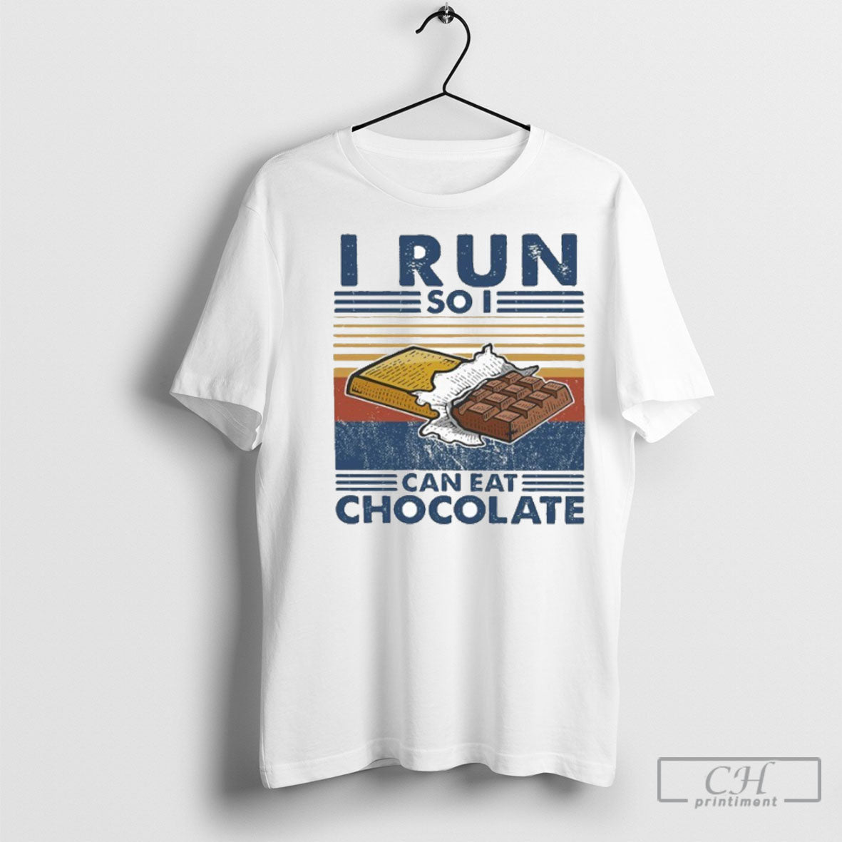 I Run So I Can Eat Chocolate Vintage Shirt Tee Unisex T-shirt, Sweatshirt, Hoodie, Long Sleeve Tee - T-Shirt, Sweatshirt, Hoodie