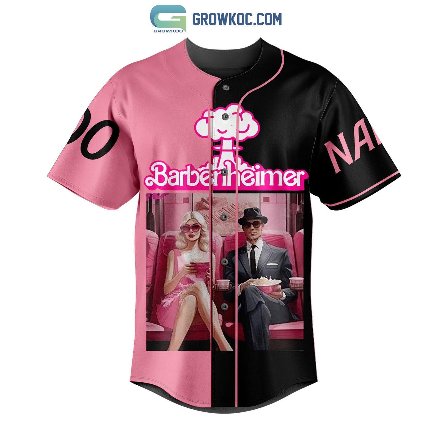 I Survived Barbenheimer 2023 Personalized Baseball Jersey baseball jersey product view 2
