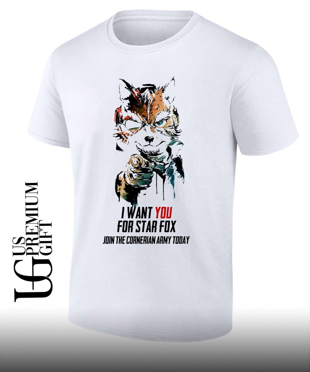 I Want You For Star Fox Join The Cornerian Army Today shirt Unisex T-shirt, Sweatshirt, Hoodie, Long Sleeve Tee - T-Shirt, Sweatshirt, Hoodie