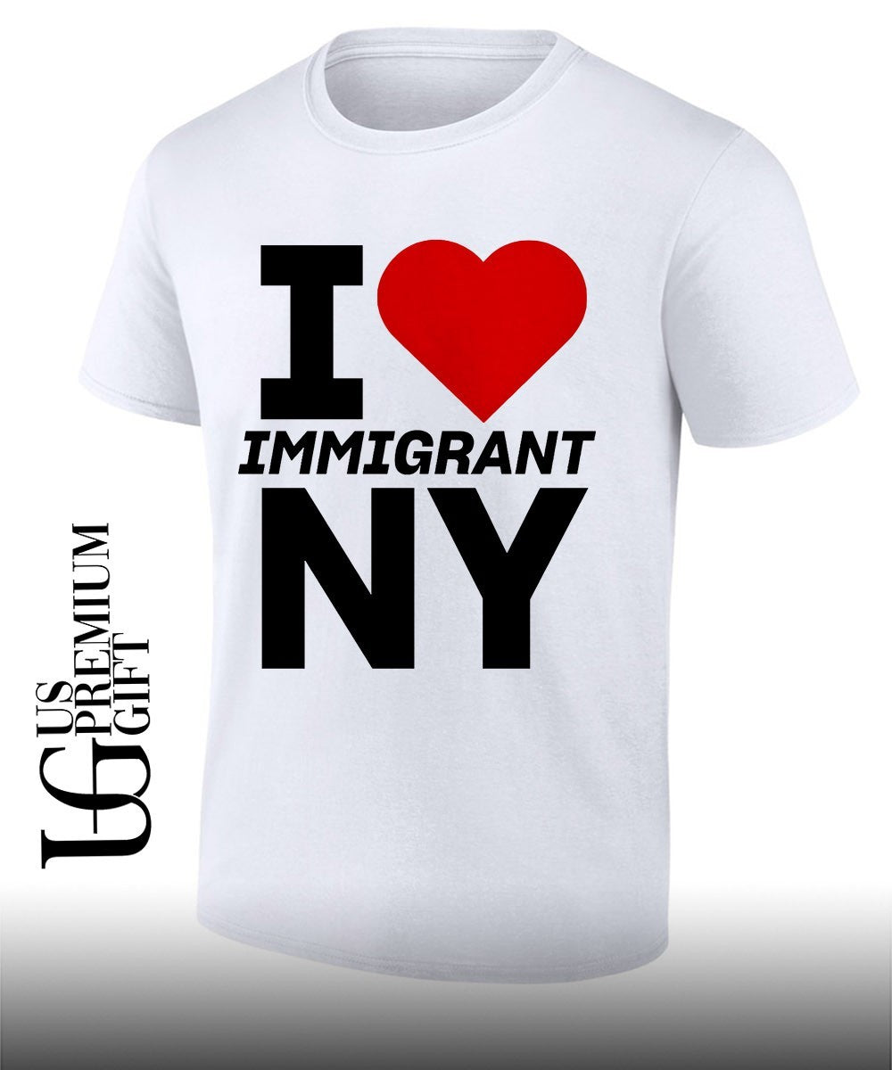 I love Immigrant NY shirt Unisex T-shirt, Sweatshirt, Hoodie, Long Sleeve Tee - T-Shirt, Sweatshirt, Hoodie