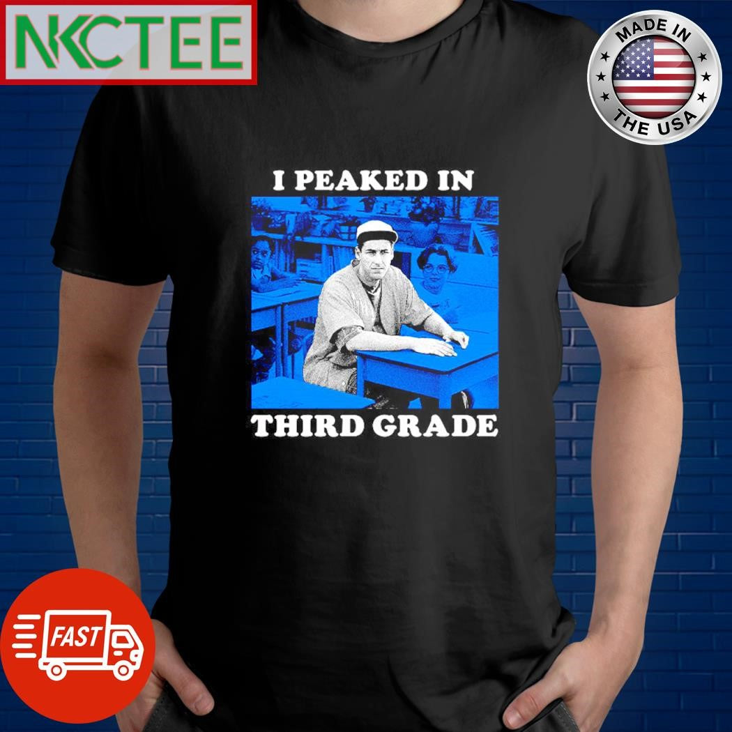 I peaked in third grade Adam Sandler young shirt Unisex T-shirt, Sweatshirt, Hoodie, Long Sleeve Tee - T-Shirt, Sweatshirt, Hoodie