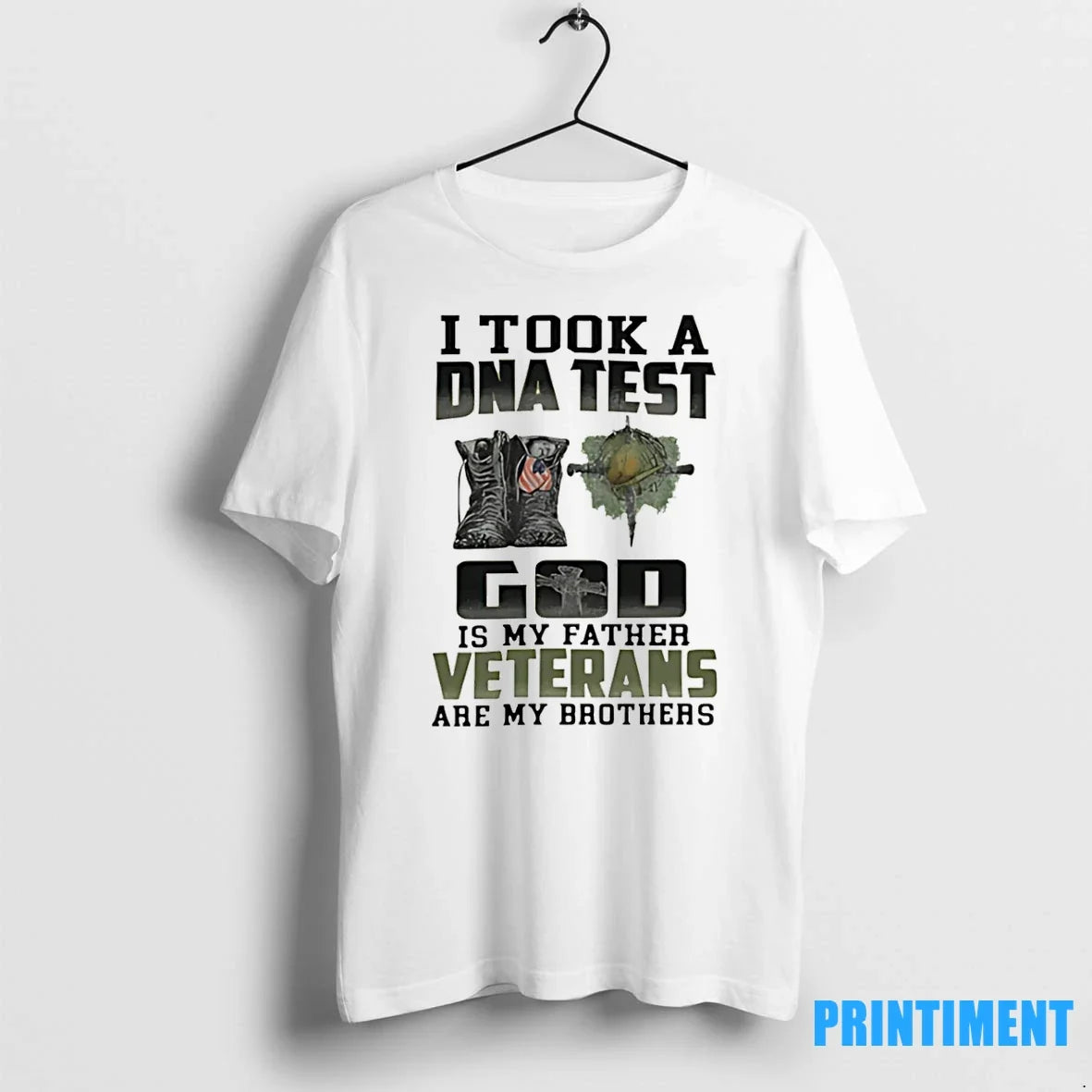 I Took A Dna Test And God Is My Father Veteran Are My Brothers Tshirts Unisex T-shirt, Sweatshirt, Hoodie, Long Sleeve Tee - T-Shirt, Sweatshirt, Hoodie