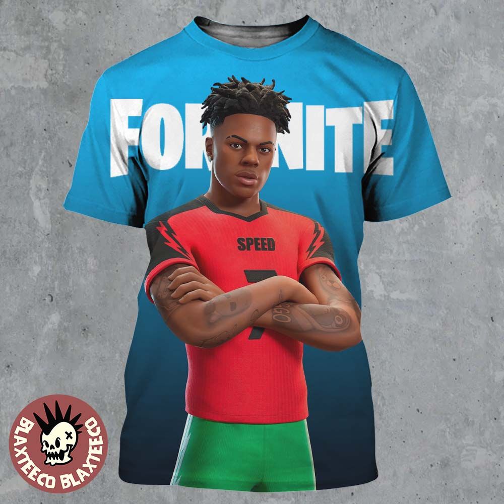 IShowSpeed X Fortnite Skin Reveal Regular Number 7 Skin All Over Print Shirt Unisex T-shirt, Sweatshirt, Hoodie, Long Sleeve Tee - T-Shirt, Sweatshirt, Hoodie