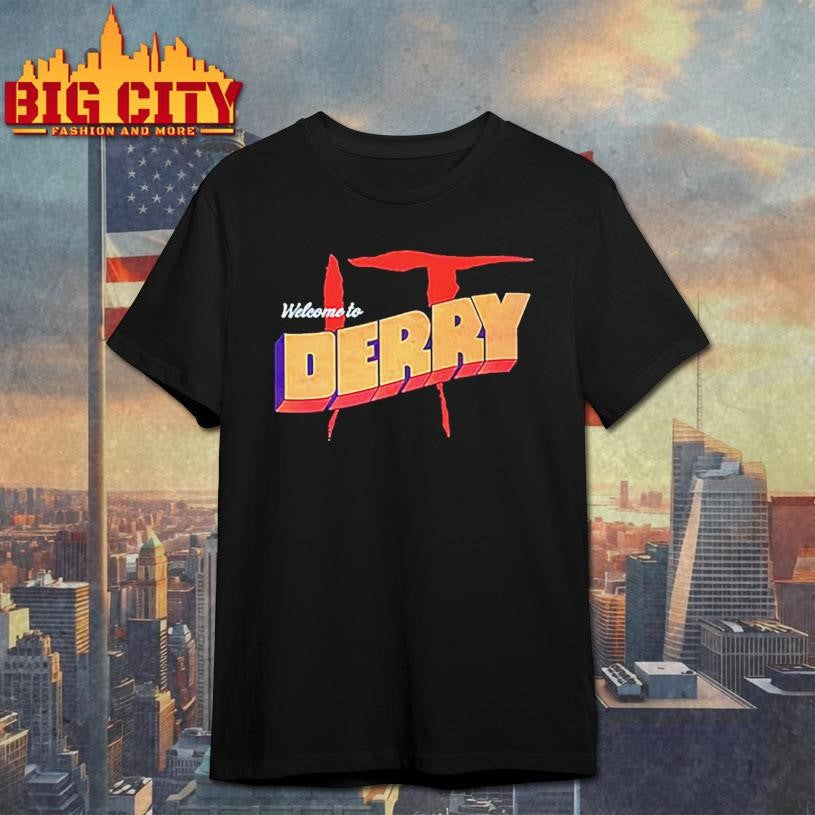 IT Welcome To Derry 2025 Logo Shirt Unisex T-shirt, Sweatshirt, Hoodie, Long Sleeve Tee - T-Shirt, Sweatshirt, Hoodie