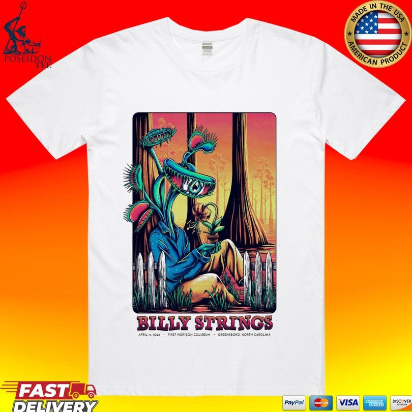 Billy Strings April 14 2026 First Horizon Coliseum In Greensboro Nc T-shirt Unisex T-shirt, Sweatshirt, Hoodie, Long Sleeve Tee - T-Shirt, Sweatshirt, Hoodie