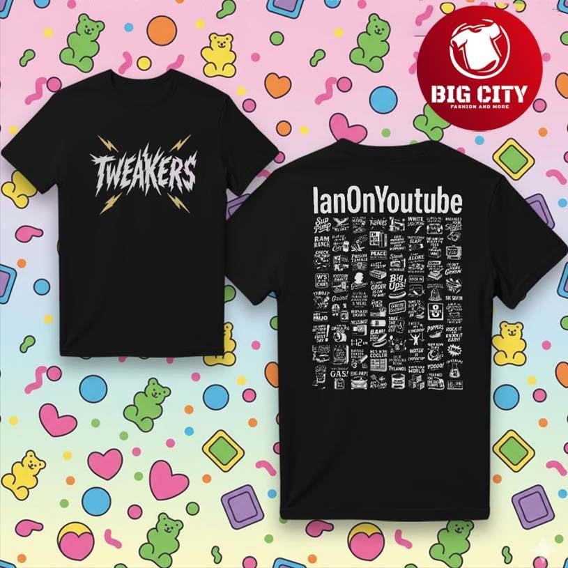 IanOnYoutube Tweakers Two Sided Shirt Unisex T-shirt, Sweatshirt, Hoodie, Long Sleeve Tee - T-Shirt, Sweatshirt, Hoodie