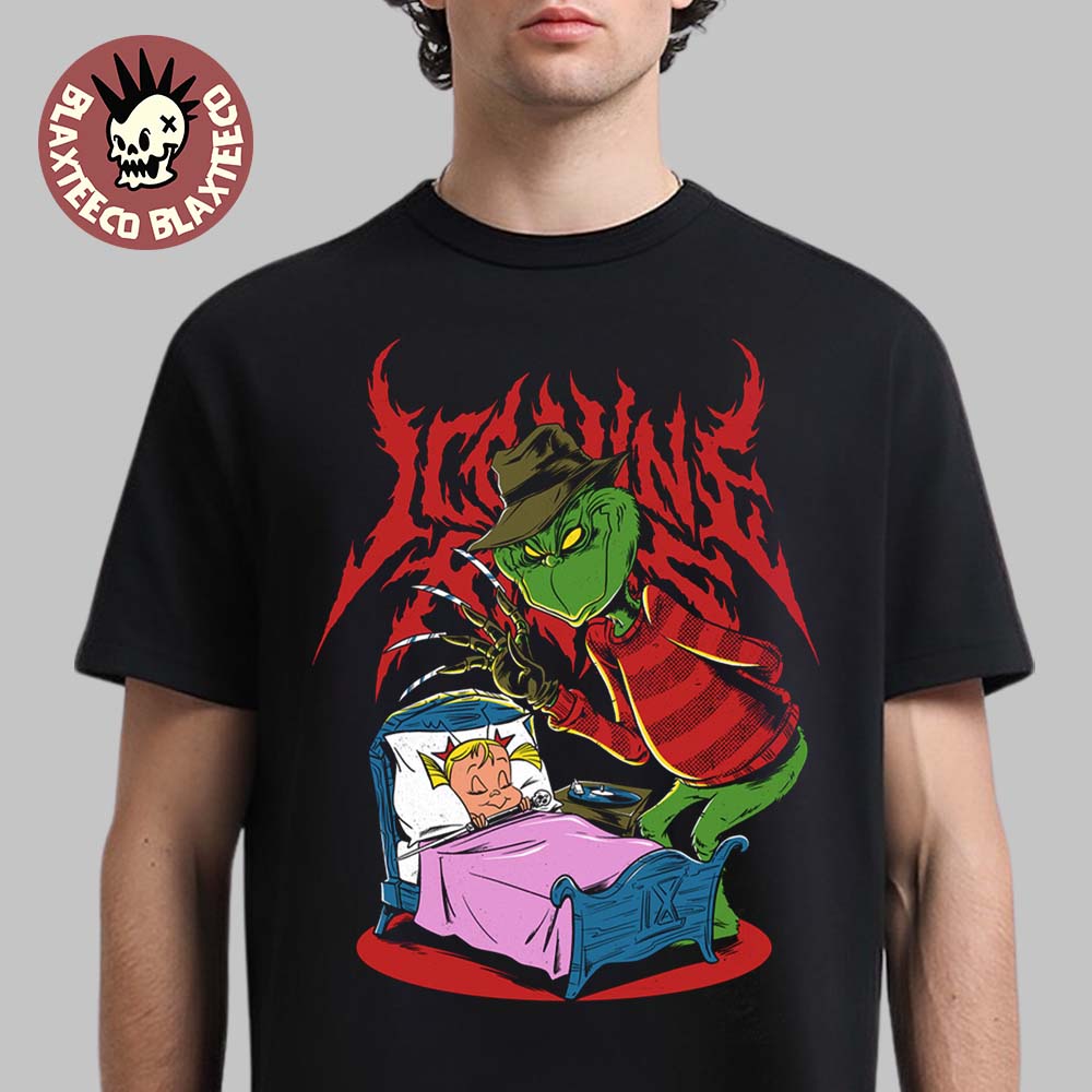 Ice Nine Kills A Christmas Gory 2025 Grinch As Freddy Krueger A Nightmare In Whoville T-Shirt - T-Shirt, Sweatshirt, Hoodie