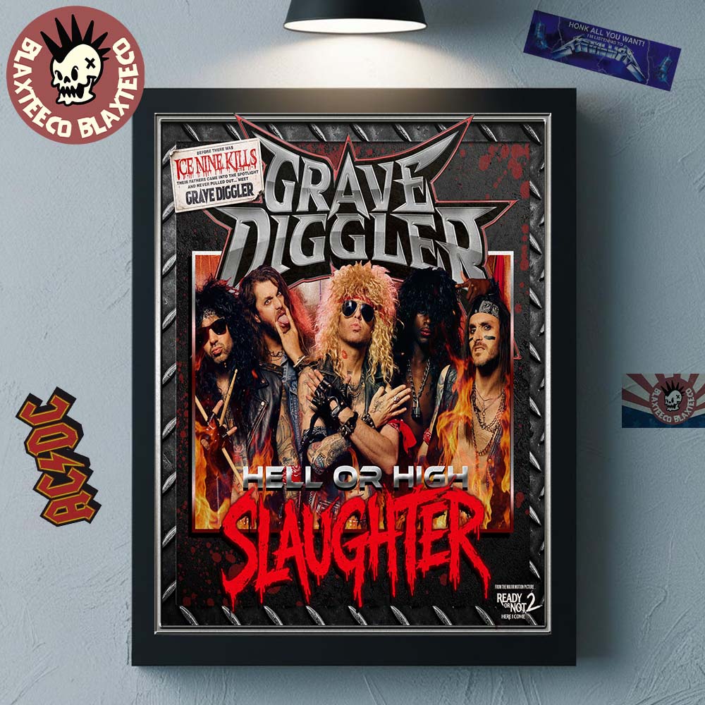 Ice Nine Kills Grave Diggler Hell Or High Slaughter From Ready Or Not 2 Here I Come Home Decor Poster Canvas - T-Shirt, Sweatshirt, Hoodie