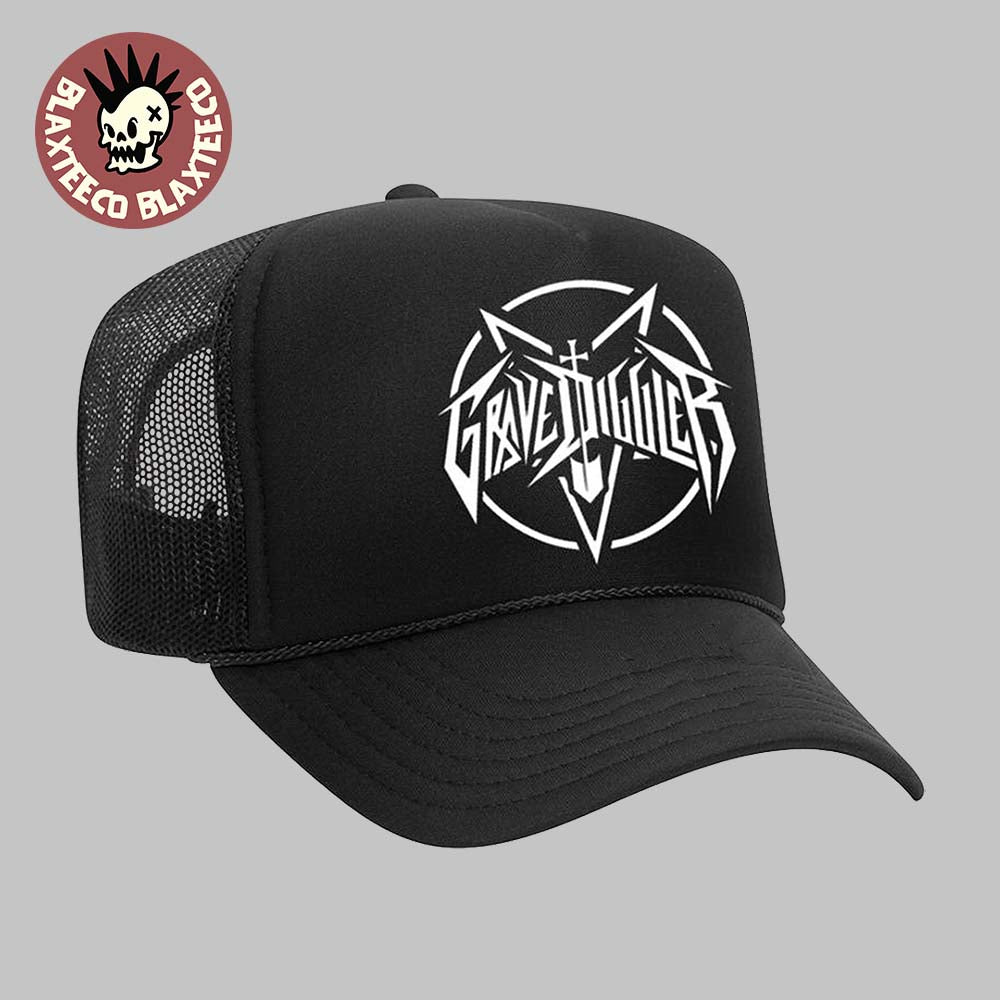 Ice Nine Kills Grave Diggler X Ready Or Not 2 Here I Come Merch Shovel Logo Trucker Hat Unisex T-shirt, Sweatshirt, Hoodie, Long Sleeve Tee - T-Shirt, Sweatshirt, Hoodie
