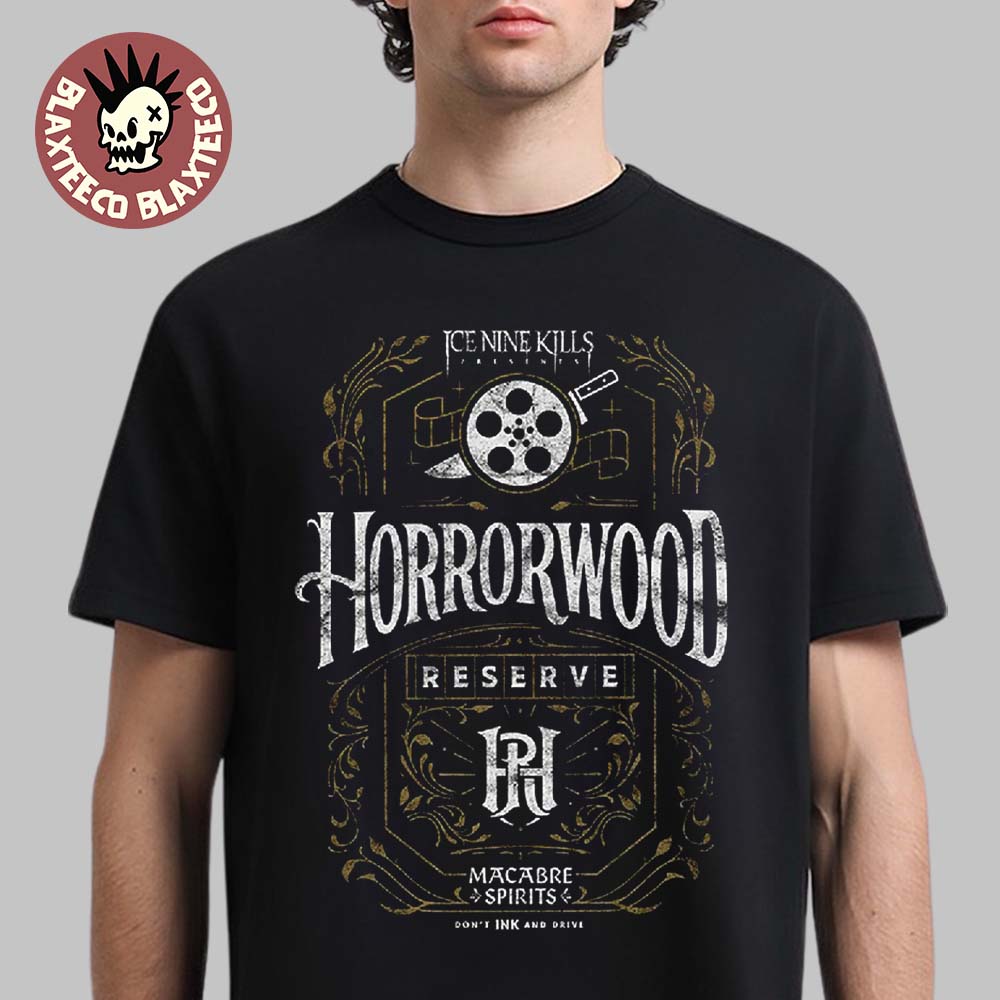 Ice Nine Kills Horrorwood Reserve Black T-Shirt Unisex T-shirt, Sweatshirt, Hoodie, Long Sleeve Tee - T-Shirt, Sweatshirt, Hoodie