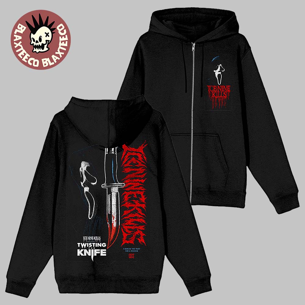 Ice Nine Kills Night Mare On The Knife Part 2 Scream 7 Merch Ghost Face Knife Knowin You Zip Hoodie - T-Shirt, Sweatshirt, Hoodie