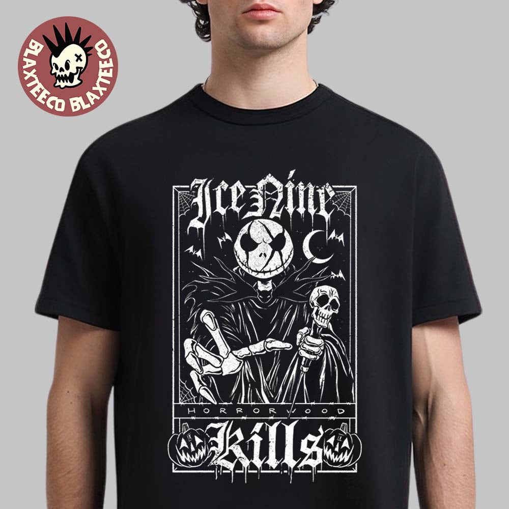 Ice Nine Kills Nightmare On The Ninth Before Christmas 2025 Jack Skellington The Death Card Tarot T-Shirt - T-Shirt, Sweatshirt, Hoodie