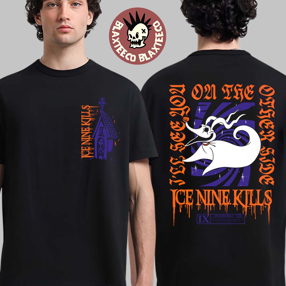 Ice Nine Kills Nightmare On The Ninth Before Christmas 2025 Zero On The Other Side Two Sided T-Shirt - T-Shirt, Sweatshirt, Hoodie