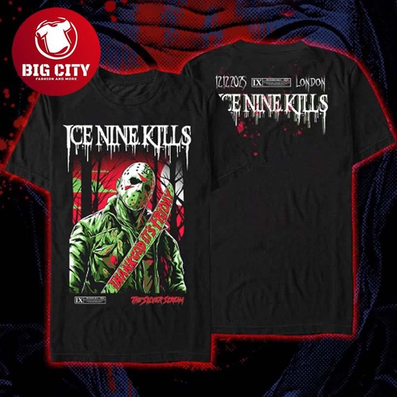 Ice Nine Kills Pop Up Store London UK Exclusive City Edition Two Sided Shirt Unisex T-shirt, Sweatshirt, Hoodie, Long Sleeve Tee - T-Shirt, Sweatshirt, Hoodie