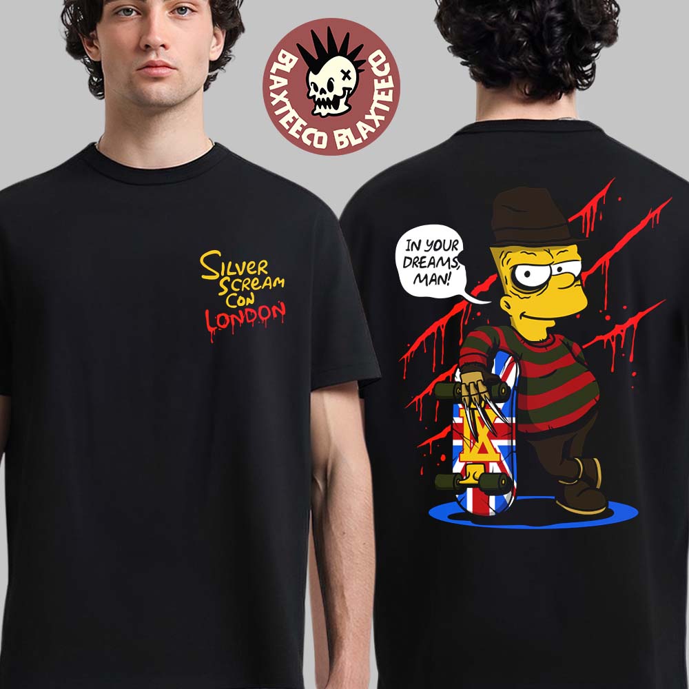 Ice Nine Kills Silver Scream Con London 2025 Bart As Freddy Krueger Skateboarder Union Jack T-Shirt - T-Shirt, Sweatshirt, Hoodie