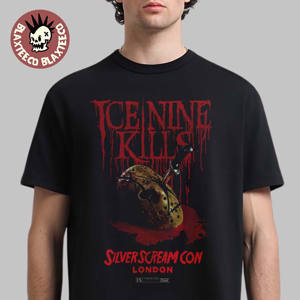 Ice Nine Kills Silver Scream Con London 2025 T-Shirt Unisex T-shirt, Sweatshirt, Hoodie, Long Sleeve Tee - T-Shirt, Sweatshirt, Hoodie