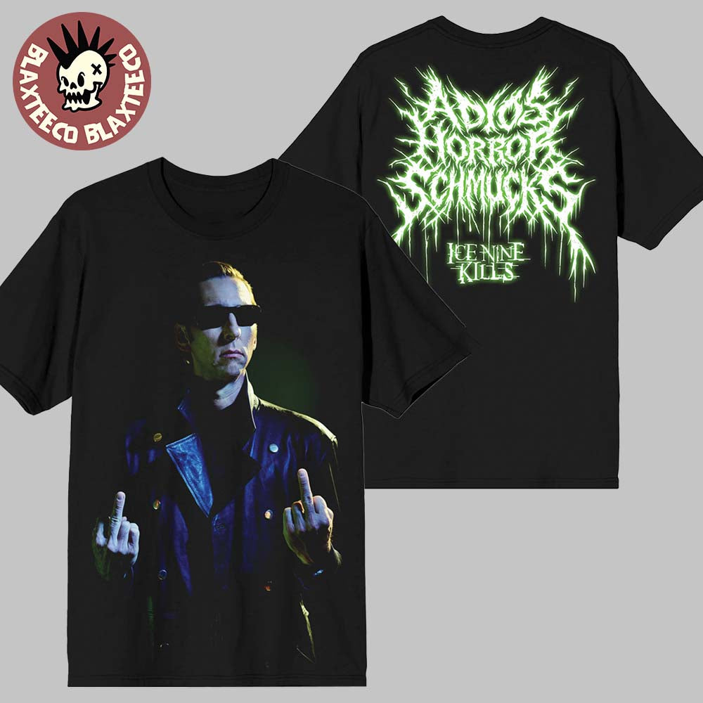 Ice Nine Kills The Great Unknown Adios Horror Schmucks Two Sided T-Shirt Unisex T-shirt, Sweatshirt, Hoodie, Long Sleeve Tee - T-Shirt, Sweatshirt, Hoodie