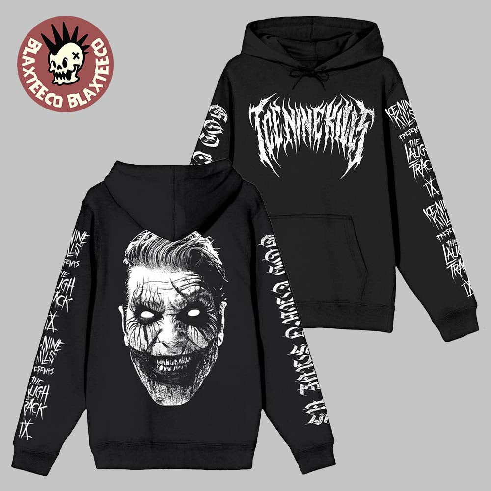 Ice Nine Kills The Laugh Track Black Metal Friday Joker Face The Jokes On You Hoodie Unisex T-shirt, Sweatshirt, Hoodie, Long Sleeve Tee - T-Shirt, Sweatshirt, Hoodie