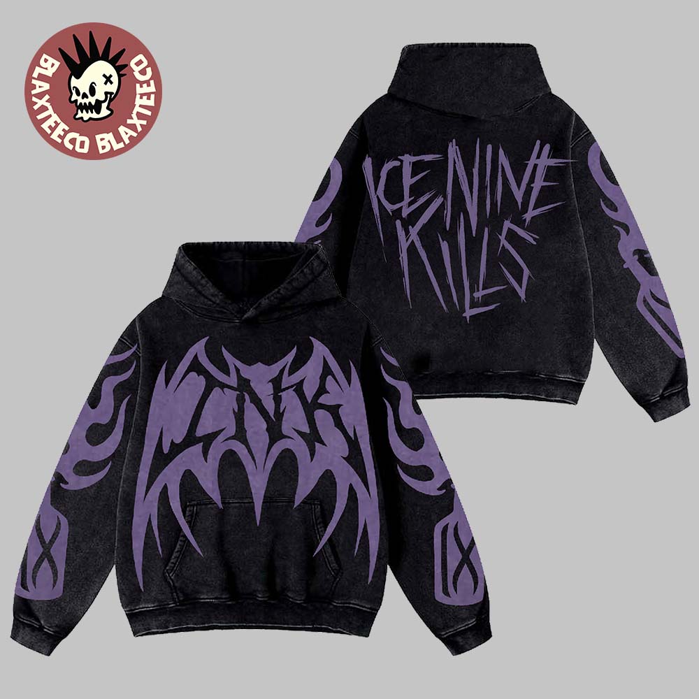 Ice Nine Kills The Laugh Track Molotov All Over Print Retro Washed Hoodie Unisex T-shirt, Sweatshirt, Hoodie, Long Sleeve Tee - T-Shirt, Sweatshirt, Hoodie