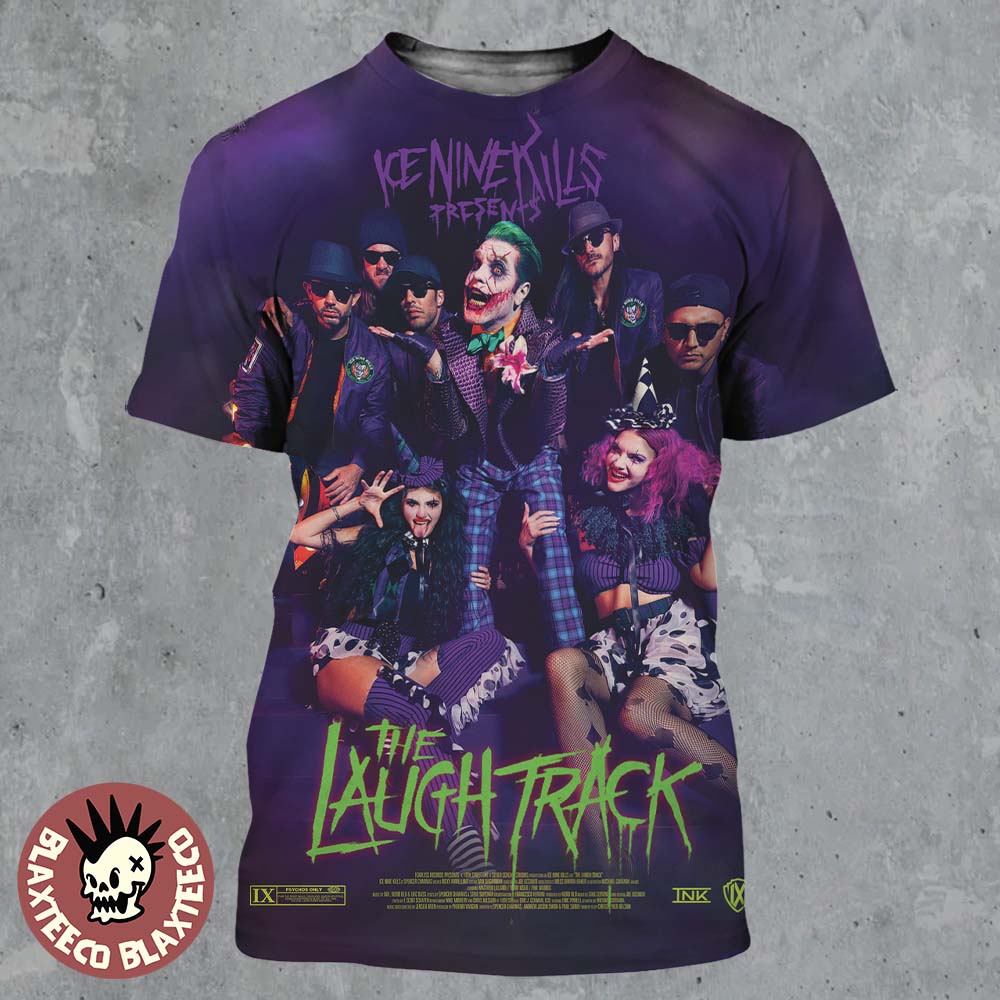 Ice Nine Kills The Laugh Track Official Movie Poster All Over Print Shirt Unisex T-shirt, Sweatshirt, Hoodie, Long Sleeve Tee - T-Shirt, Sweatshirt, Hoodie