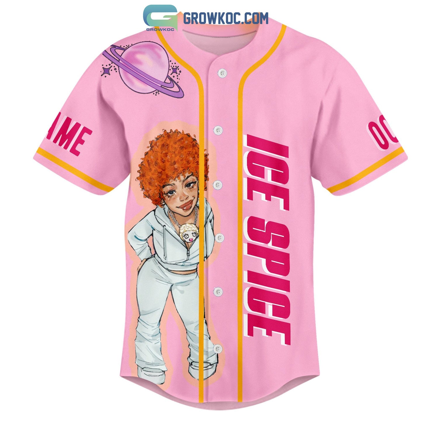 Ice Spice I Get What I Want I’m A Baddie Personalized Baseball Jersey baseball jersey product view 2