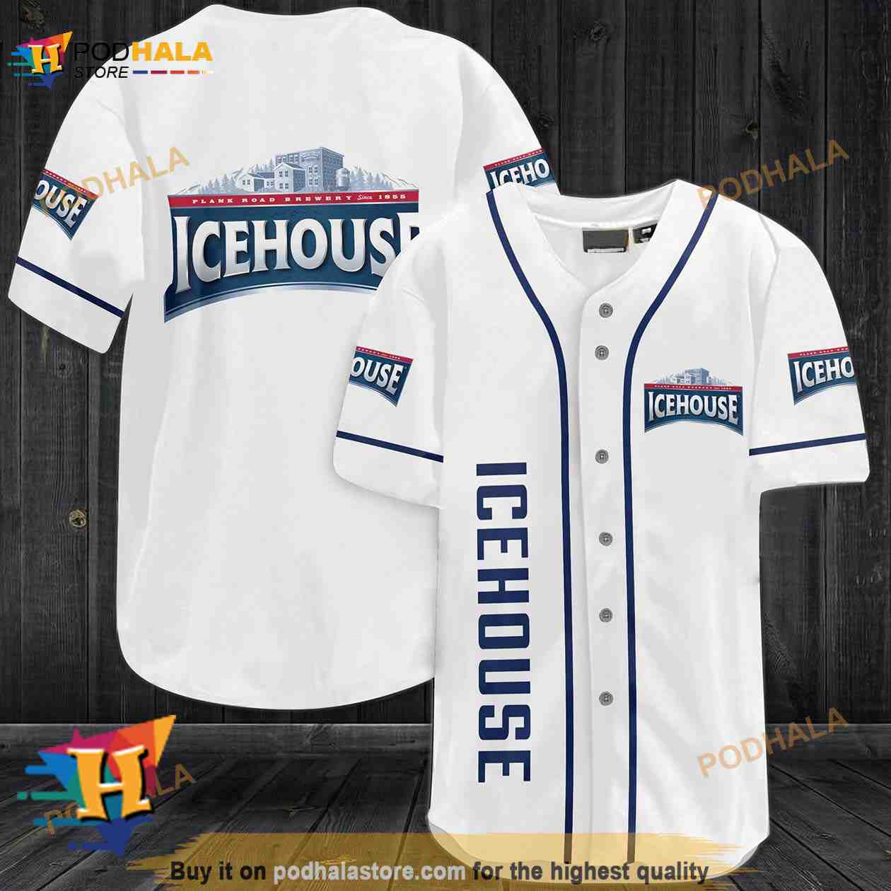 Icehouse Beer 3D Baseball Jersey baseball jersey product view 1