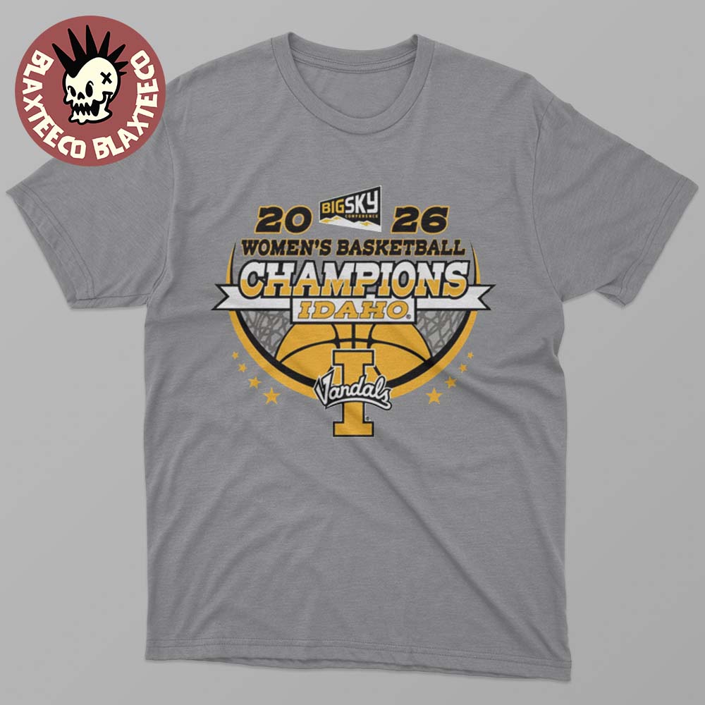 Idaho Vandals Womens Basketball 2026 Big Sky Conference Champions Locker Room T-Shirt Unisex T-shirt, Sweatshirt, Hoodie, Long Sleeve Tee - T-Shirt, Sweatshirt, Hoodie