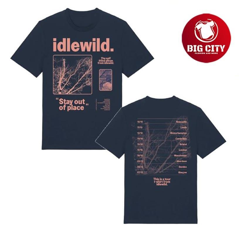 Idlewild Merch Store 2025 Tour Two Sided Shirt Unisex T-shirt, Sweatshirt, Hoodie, Long Sleeve Tee - T-Shirt, Sweatshirt, Hoodie