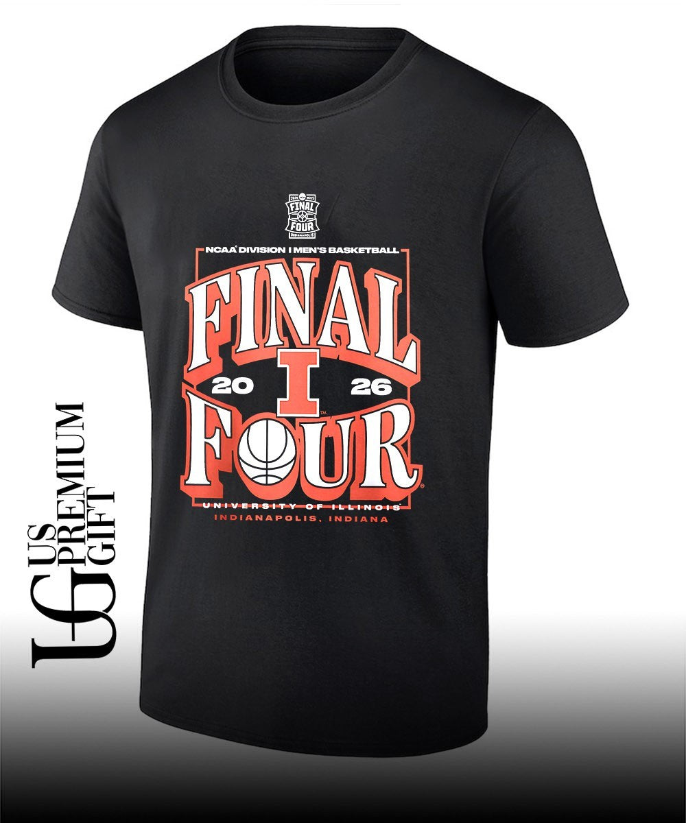 Illinois Fighting Illini 2026 Final Four NCAA Mens Basketball Tournament March Madness shirt - T-Shirt, Sweatshirt, Hoodie