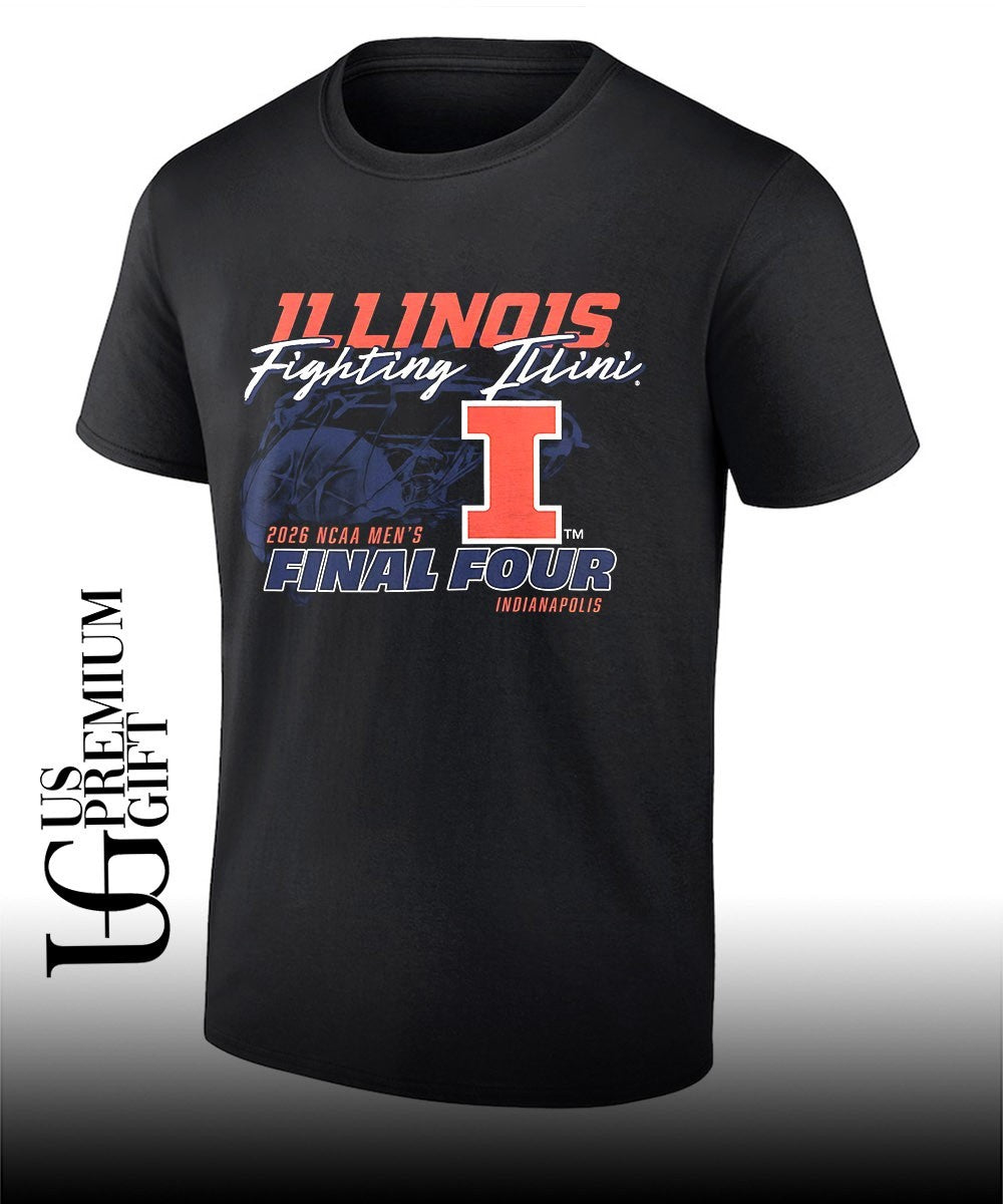 Illinois Fighting Illini 2026 NCAA Mens Final Four Indianapolis shirt Unisex T-shirt, Sweatshirt, Hoodie, Long Sleeve Tee - T-Shirt, Sweatshirt, Hoodie