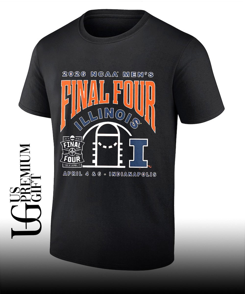 Illinois Fighting Illini Basketball 2026 NCAA Mens Final Four shirt Unisex T-shirt, Sweatshirt, Hoodie, Long Sleeve Tee - T-Shirt, Sweatshirt, Hoodie