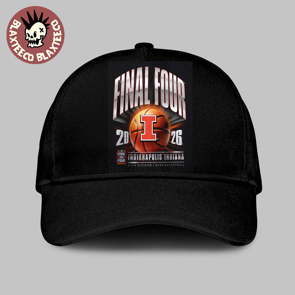 Illinois Fighting Illini Mens Basketball 2026 NCAA D1 Tournament Final Four Indiana Hat Unisex T-shirt, Sweatshirt, Hoodie, Long Sleeve Tee - T-Shirt, Sweatshirt, Hoodie