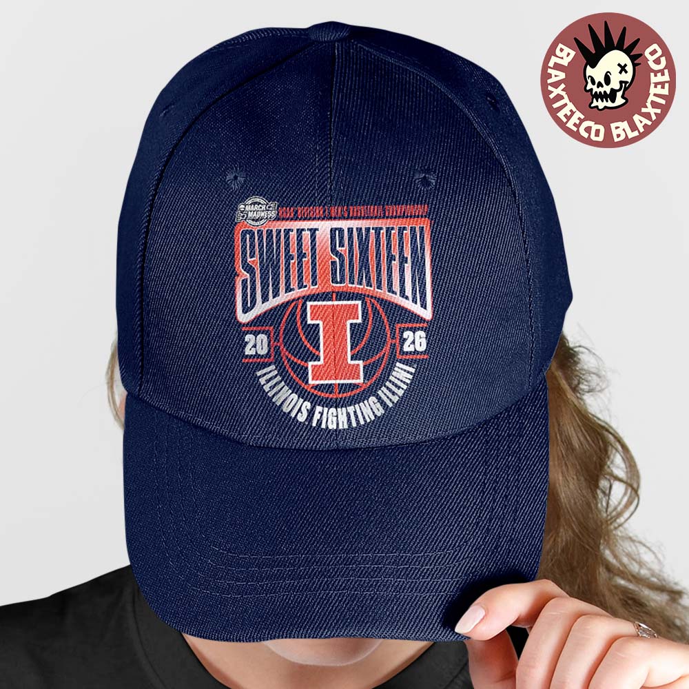 Illinois Fighting Illini Mens Basketball 2026 NCAA March Madness Sweet 16 Cap Hat Snapback - T-Shirt, Sweatshirt, Hoodie