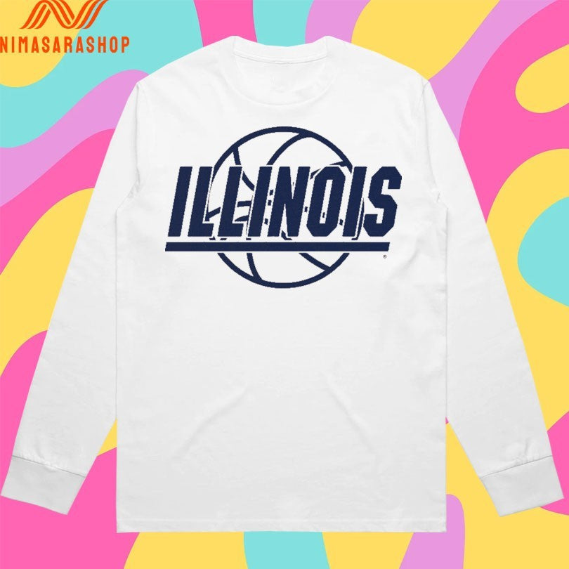Illinois Fighting Illini Men's Basketball Retro Logo - Adult & Kids T-Shirts, Sweatshirts & Hoodies apparel design preview 3