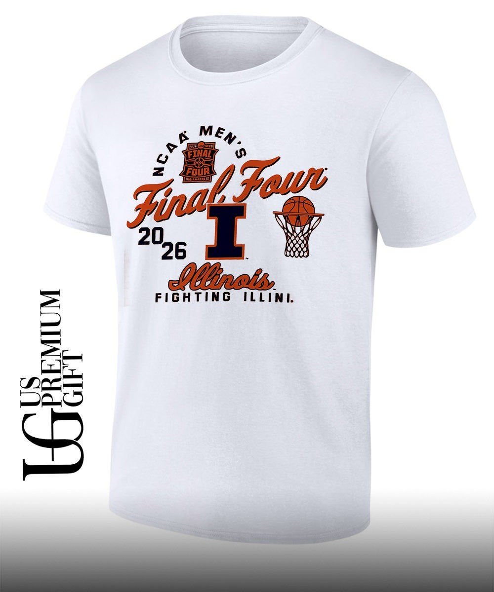 Illinois Fighting Illini NCAA Mens Final Four 2026 shirt Unisex T-shirt, Sweatshirt, Hoodie, Long Sleeve Tee - T-Shirt, Sweatshirt, Hoodie