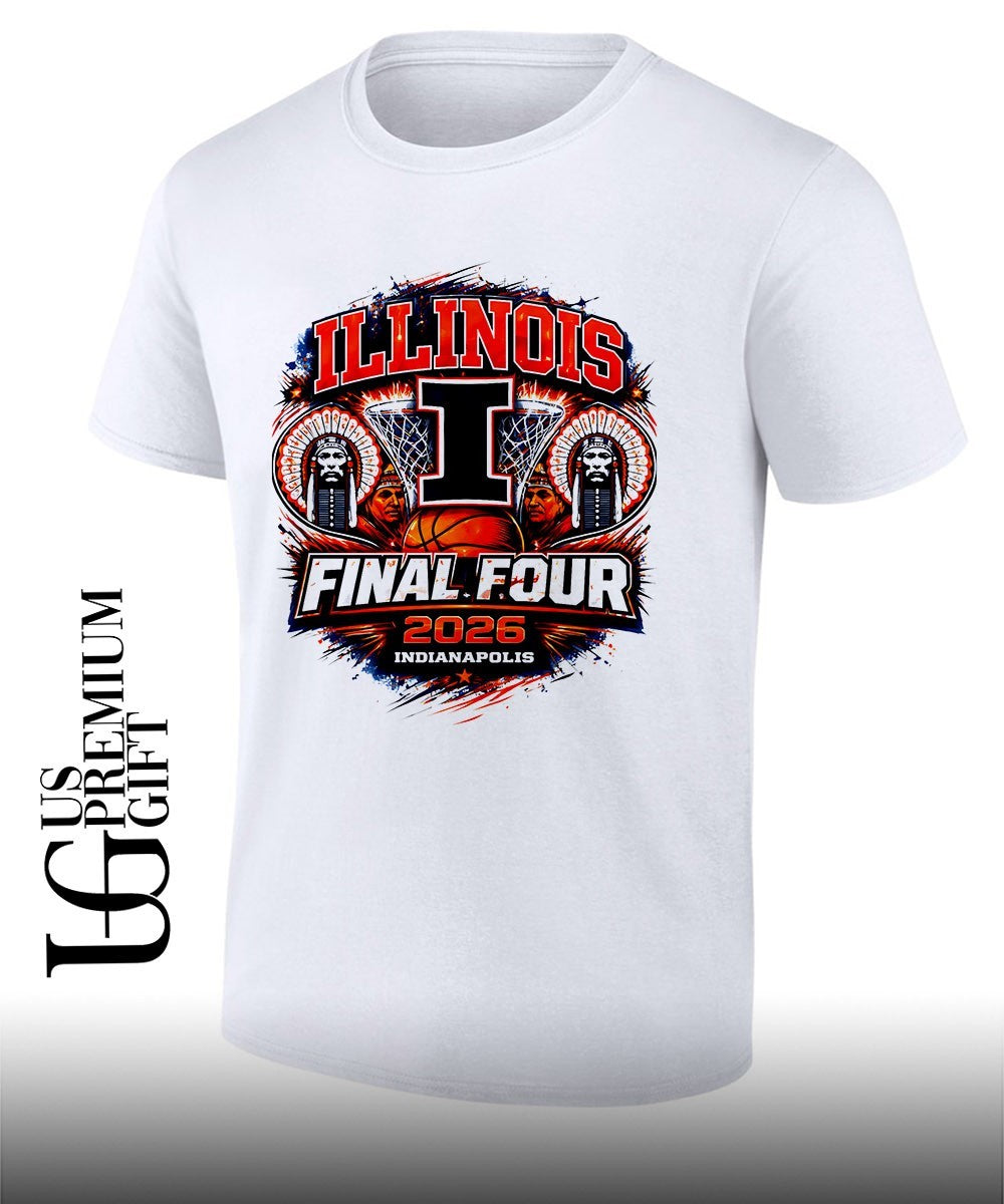 Illinois Final Four 2026 March Madness Illini Basketball shirt Unisex T-shirt, Sweatshirt, Hoodie, Long Sleeve Tee - T-Shirt, Sweatshirt, Hoodie