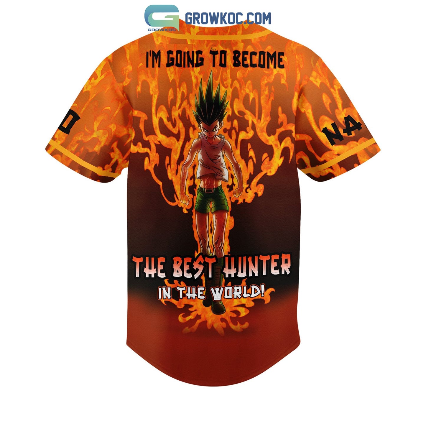 I’m Going To Become The Best Hunter In The World Personalized Baseball Jersey baseball jersey product view 3