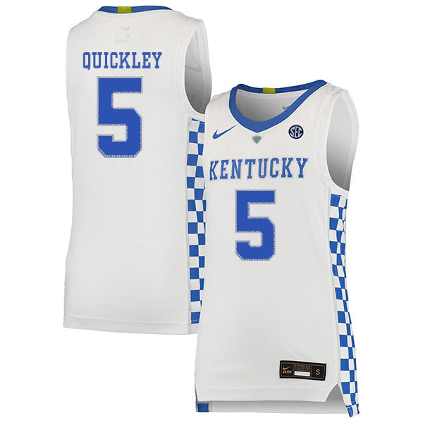 Immanuel Quickley 5 White College Football Jersey football jersey product view 1