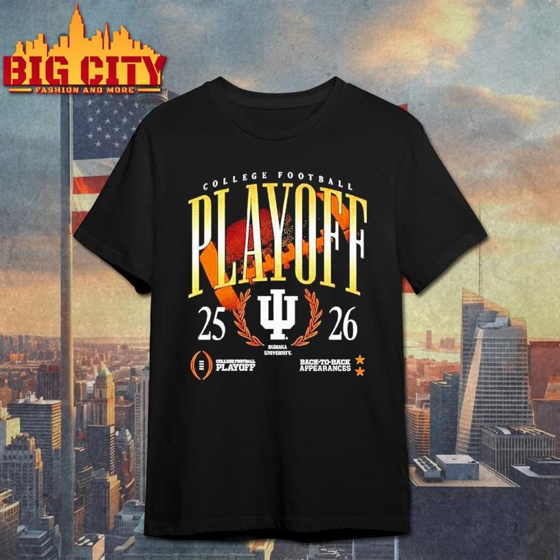 Indiana 25-26 College Football Playoff Shirt Unisex T-shirt, Sweatshirt, Hoodie, Long Sleeve Tee - T-Shirt, Sweatshirt, Hoodie