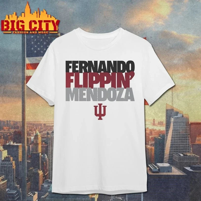 Indiana Football Fernando Flippin’ Mendoza shirt Unisex T-shirt, Sweatshirt, Hoodie, Long Sleeve Tee - T-Shirt, Sweatshirt, Hoodie