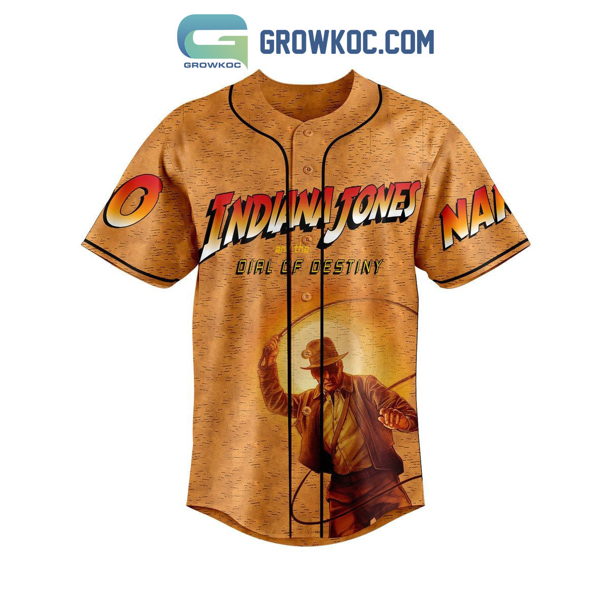 Indiana Jones Adventure Awaits Dr Jones Expeditions Personalized Baseball Jersey baseball jersey product view 2