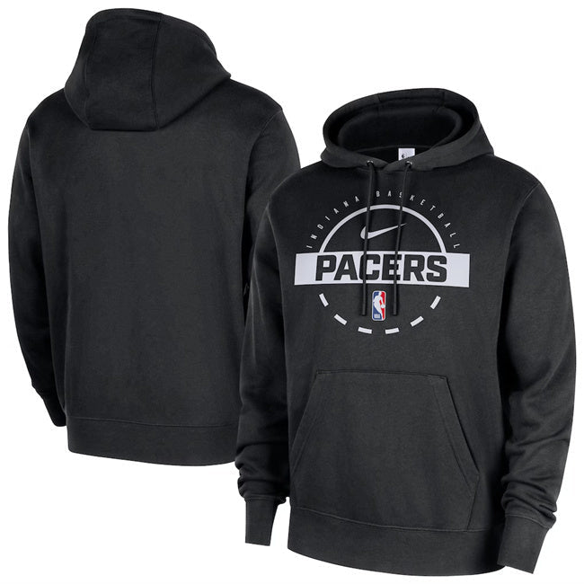Indiana Pacers Black 2025 26 Practice Club Pullover Hoodie Basketball Jersey basketball jersey product view 1