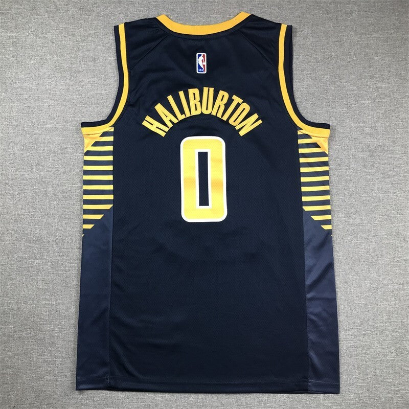 Indiana Pacers #0 Tyrese Haliburton Pacers 0 Navy s-xxl Style 1 Basketball Jersey basketball jersey product view 1