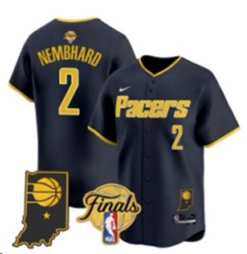 Indiana Pacers #2 Andrew Nembhard nba Collaboration Style 2 Basketball Jersey basketball jersey product view 1
