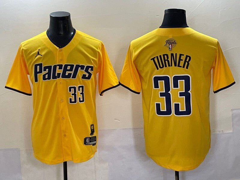 Indiana Pacers #33 Myles Turner nba Collaboration ( Style 2 Basketball Jersey basketball jersey product view 1