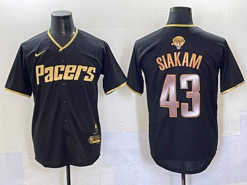 Indiana Pacers #43 Pascal Siakam nba Collaboration Style 3 Basketball Jersey basketball jersey product view 1
