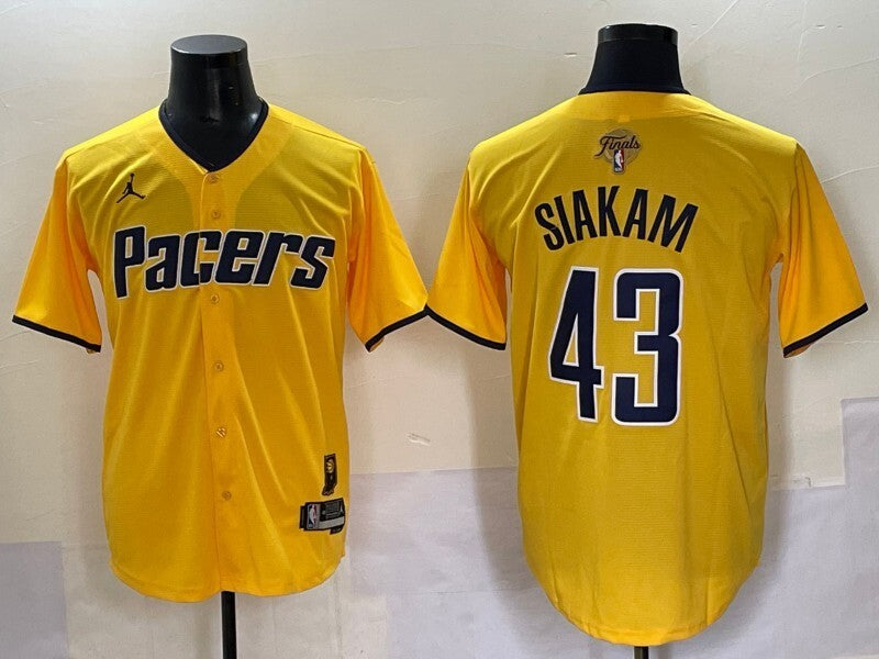 Indiana Pacers #43 Pascal Siakam nba Collaboration Style 5 Basketball Jersey basketball jersey product view 1